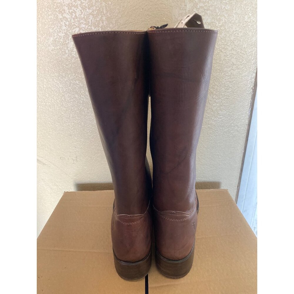 Frye 14L Brown Leather Campus Boots Men's 11 #87290 White Label NWOB Vtg 1980s - Picture 4 of 15